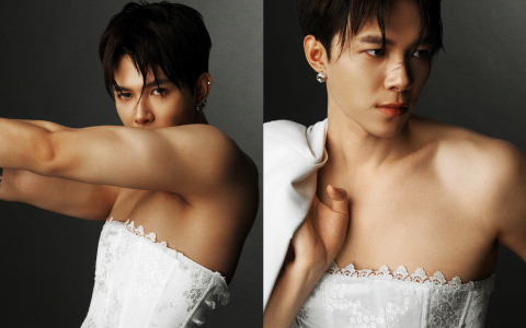 Anh Tú mặc corset ren, váy lưới khoe body vạm vỡ, netizen: Chê!