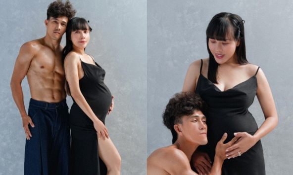 “Anh tài” Duy Nhất tung bộ ảnh bầu xinh đẹp của bà xã, dân tình nô nức chúc mừng 