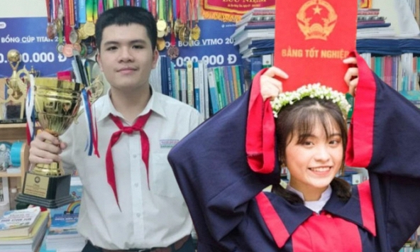 Cặp chị em khiến bố mẹ phổng mũi tự hào, nhiều người nô nức 'xin vía': Học cực giỏi, thành tích thi lớp 10 trùng hợp đến bất ngờ!