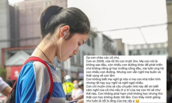 Con trượt hết nguyện vọng vào 10, bà mẹ TP.HCM nói một câu mà ai cũng phục, nhưng những suy tư sau đó mới đáng suy ngẫm