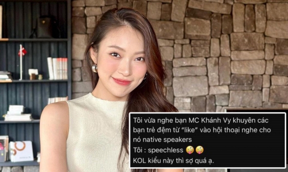 Khánh Vy bị khịa cần 'level up' khi khuyên người trẻ nói tiếng Anh thêm từ đệm 'like' để nghe giống người bản xứ