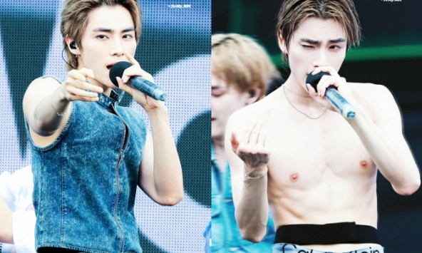 Một món đồ thường sử dụng khi ân ái được nam ca sĩ dùng theo cách không thể ngờ tới ngay trên sân khấu