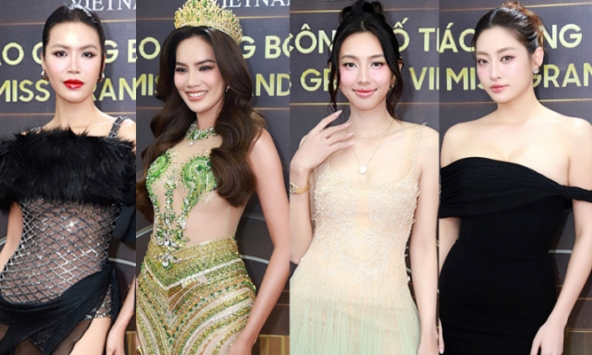 Thảm đỏ Miss Grand Vietnam 2024: Lê Hoàng Phương gợi cảm với đầm xuyên thấu nhưng liệu có lấn át được vẻ ngọt ngào của Thùy Tiên?
