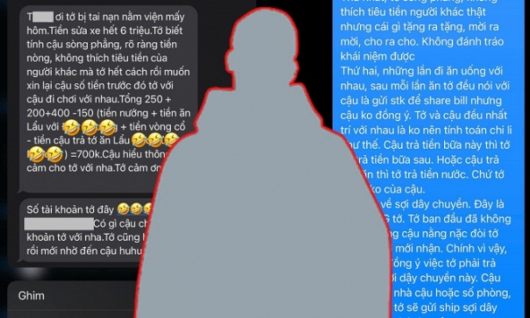 Sốc vụ thanh niên 'truy lùng” cô gái đòi lại 700k sau 3 lần đi date, cay cú nói: 'Miếng ăn là miếng nhục'