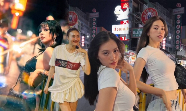 Ninh Dương Lan Ngọc, Tiểu Vy rủ nhau “check-in” ở phố hot nhất Thái Lan, thì ra là theo lời mời của Lisa?