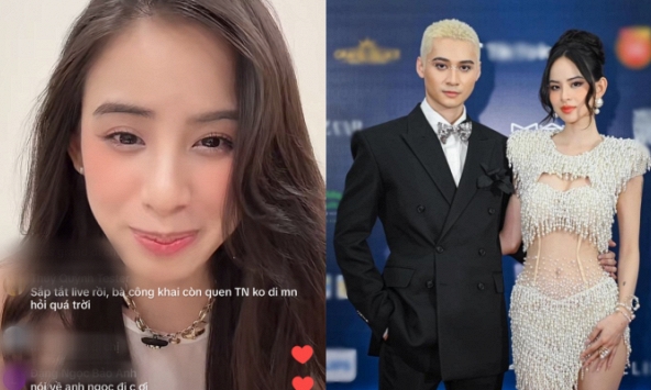 Thái độ của Hương Liên khi bị hỏi dồn dập: 'Chị còn quen anh Tuấn Ngọc không?'