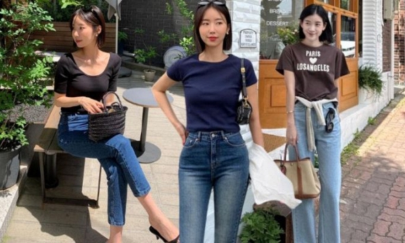 10 cách phối áo thun với quần jeans nhân đôi sự trẻ trung, phụ nữ mọi độ tuổi đều nên tham khảo
