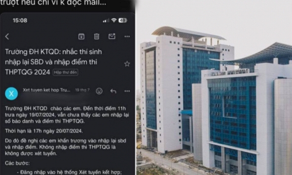 Nam sinh trượt Đại học Kinh tế Quốc dân chỉ vì... quên đọc mail