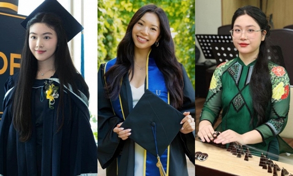 Khoảnh khắc 'gây sốt' của hội mỹ nữ con sao Việt tại lễ tốt nghiệp: Người được khen đẹp như Hoa hậu, người gây trầm trồ vì tài năng