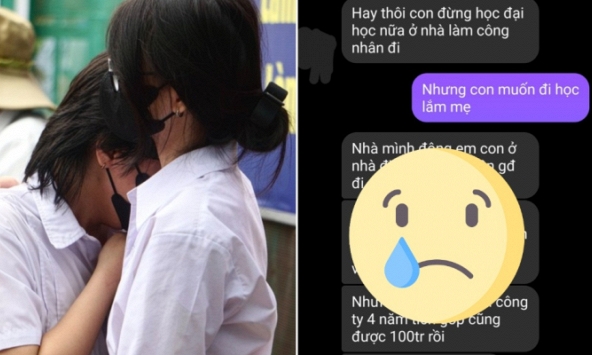 Đoạn tin nhắn của 2 mẹ con khiến gần hàng nghìn người rơi lệ, đôi khi giấc mơ đại học của con lại là gánh nặng của cha mẹ