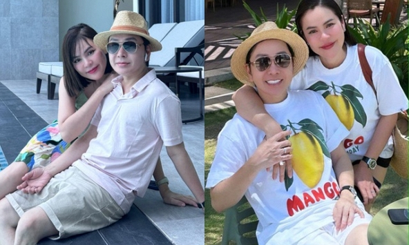 Vũ Luân - Phương Lê mặc đồ đôi, đang hưởng tuần trăng mật sau lễ đính hôn hoành tráng?