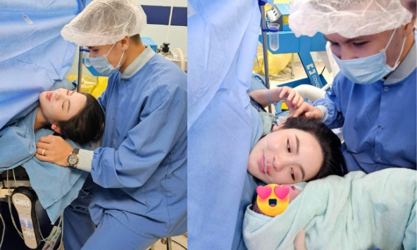 Hé lộ hình ảnh Quang Hải ở bên đồng hành cùng Chu Thanh Huyền sinh con