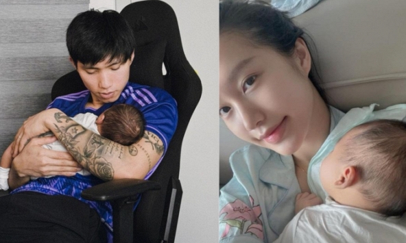 Quý tử mới vài tháng tuổi, Đoàn Văn Hậu và Doãn Hải My đã lên kế hoạch chọn khoá học cho con