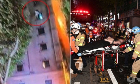 Hiện trường thảm khốc vụ cháy khách sạn ở Hàn Quốc: Nhiều tiếng kêu cứu thất thanh, có nạn nhân tử vong khi nhảy xuống đệm hơi