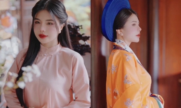 Rũ bỏ hình tượng nóng bỏng, MC LMHT xuất hiện đầy khác lạ trong trang phục Việt