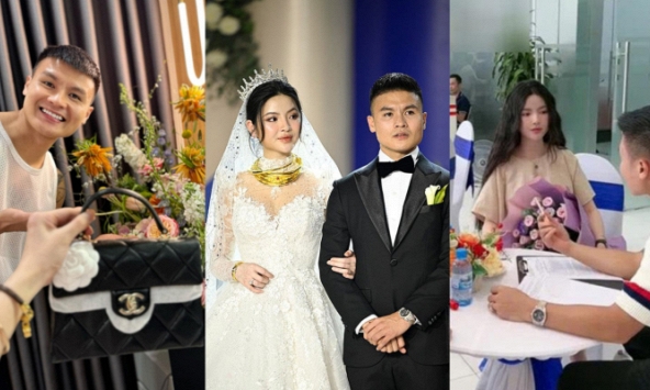 Quang Hải làm gì mà giàu thế: Khi yêu mua túi hiệu, ngày cưới sính lễ dát vàng, sinh xong tặng cả siêu xe cho Chu Thanh Huyền