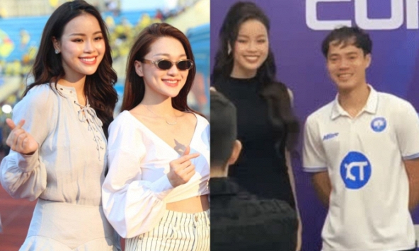 Dàn mỹ nhân đọ sắc trên sân Thiên Trường, Á hậu Đào Hiền chạm mặt Văn Toàn sau khoảnh khắc tương tác gây sốt