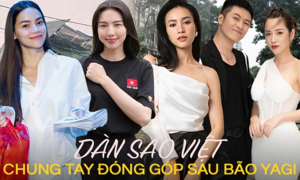 Dàn sao Việt chung tay đóng góp ủng hộ đồng bào khắc phục hậu quả lũ lụt, bão số 3