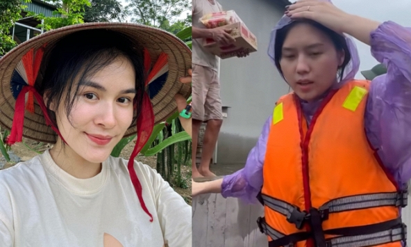 Hai nàng WAG quê Tuyên Quang tự mình đến vùng lũ giúp đồng bào, chỉ xin ủng hộ đồ ăn chứ không nhận tiền vì một lý do