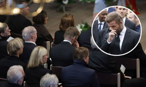 David Beckham lặng lẽ ngồi lau nước mắt trong đám tang của “người đặc biệt”, nghẹn ngào thực hiện hành động cuối tiễn đưa
