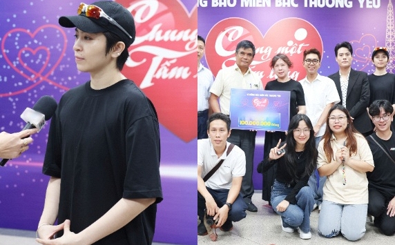 Thêm nhiều sao Việt hưởng ứng lời kêu gọi quyên góp cứu trợ đồng bào vùng bão lũ phía Bắc