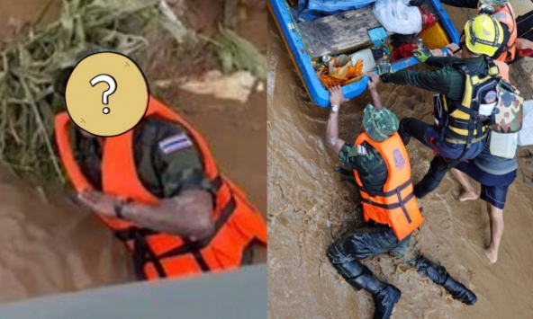 Một vận động viên không màng hiểm nguy xông vào dòng lũ cứu người, dân tình cảm thán: Người hùng!