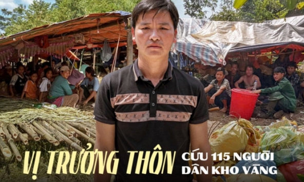 Chân dung anh trưởng thôn Kho Vàng 8 giờ sáng thấy vết nứt, 4 giờ chiều đã di dời 115 người dân lên núi an toàn