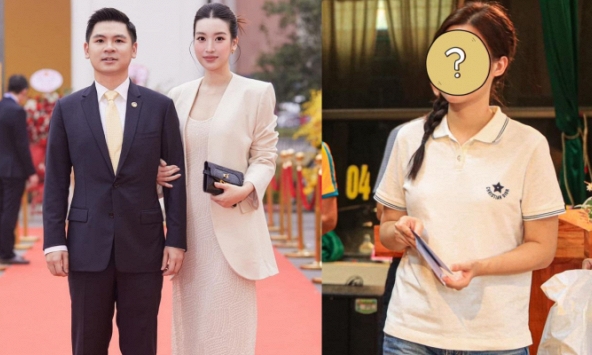 Hình ảnh khác lạ của hoa hậu Đỗ Mỹ Linh khi xuất hiệc cùng đội bóng của chồng chủ tịch, tết tóc dịu dàng, mặc đồ đơn giản