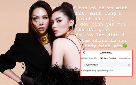 Minh Triệu bỏ theo dõi Kỳ Duyên, đăng đàn ẩn ý: 'Bạn có tệ mình cũng chẳng buồn trách nữa'