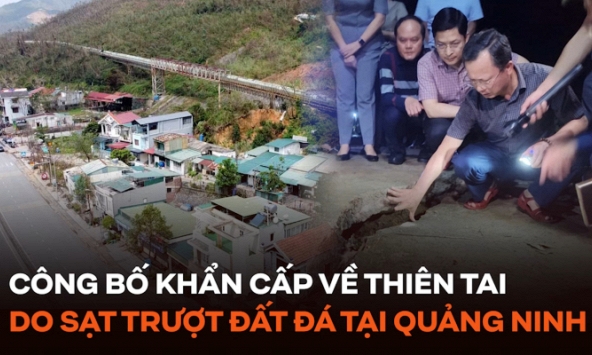 Công bố khẩn cấp về thiên tai do sạt trượt đất đá tại Quang Hanh, Quảng Ninh