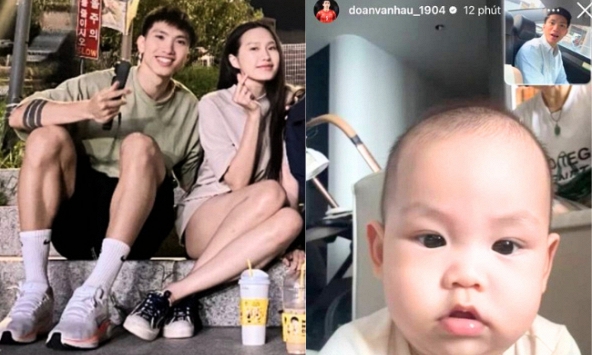 Hé lộ ảnh Đoàn Văn Hậu - Doãn Hải My vui vẻ hẹn hò ở Hàn Quốc, dân mạng thắc mắc: Ai chăm con trai mới 4 tháng tuổi?