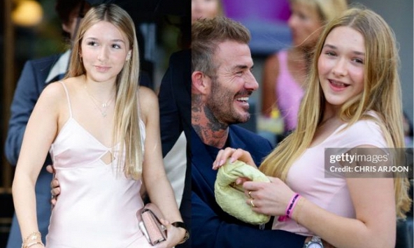 Tiểu thư Harper nhà Beckham có một khuyết điểm trên gương mặt, dùng cách giống Ánh Viên để cải thiện nhan sắc