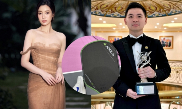 Hoa hậu Đỗ Mỹ Linh làm gì giữa lúc chủ tịch CLB Hà Nội khoe đi chơi pickleball