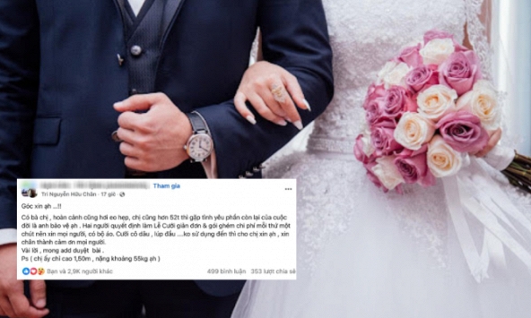 Chỉ 1 bài đăng 'nhờ hỗ trợ đám cưới' mà thấy cả một Việt Nam đầy tình thương: Tràn ngập lời ngỏ giúp đỡ, từ váy cưới đến thiệp mời