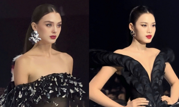 'Cam thường check' vợ mẫu tây của Bùi Tiến Dũng, 'diễn lót' cho hoa hậu Đỗ Thị Hà vẫn đẹp chấn động