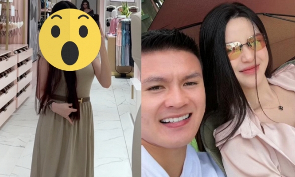 Chu Thanh Huyền lộ vóc dáng thật khi cùng mẹ Quang Hải đi mua sắm, khác xa ảnh tự đăng 