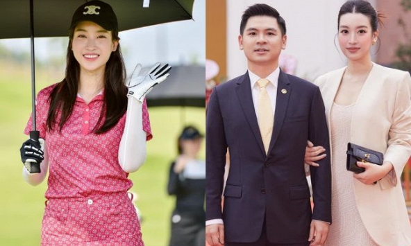 Hoa hậu Đỗ Mỹ Linh đón sinh nhật trên sân golf nghìn tỷ, 'tan chảy' chỉ vì 1 hành động của ái nữ nhà Chủ tịch CLB Hà Nội