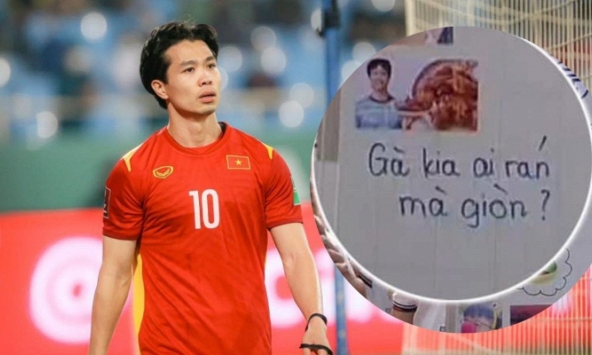 Tranh cãi điểm cầu chung kết Olympia 2024 xuất hiện ảnh chế Công Phượng, bị trêu chọc trên mạng vì 'ăn gà rán, bán cà phê'