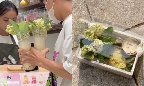 Chưa đủ ám ảnh mùi hoa sữa, nhiều nơi thẳng tay cho vào đồ ăn, nước uống khiến dân tình nhìn thôi đã muốn 'nín thở online'