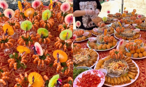 Không chỉ có Đại Nam, Bình Dương còn khiến dân tình trầm trồ vì làm tiệc cưới đỉnh cỡ này!