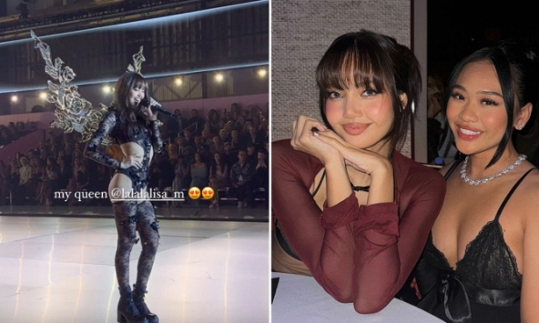 Cô gái H'Mông giành HCV Olympic phát cuồng với Lisa tại show diễn của Victoria's Secret, đăng ảnh “đu idol” thành công