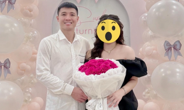  Lộ nhan sắc vợ bầu của Bùi Tiến Dũng, cặp đôi ồn ào nhất làng bóng đá 'gương vỡ lại lành'