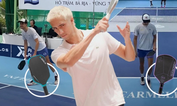 Trai đẹp Pickleball” Marcel Chan thay từ vợt Six Zero đến Joola 3s trong 1 trận đấu cũng không thể giúp đội nhà chiến thắng