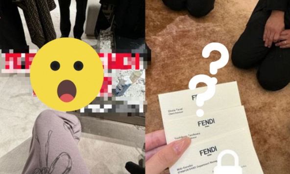 4 nhân viên Fendi quỳ gối xin lỗi rich kid vì lỡ làm phật lòng khách hàng 