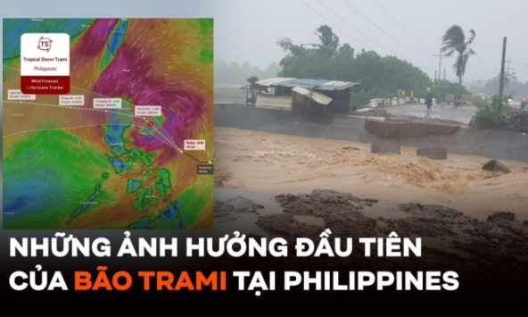 Những ảnh hưởng đầu tiên của bão Trami tại Philippines, sức mạnh thế nào so với Yagi?