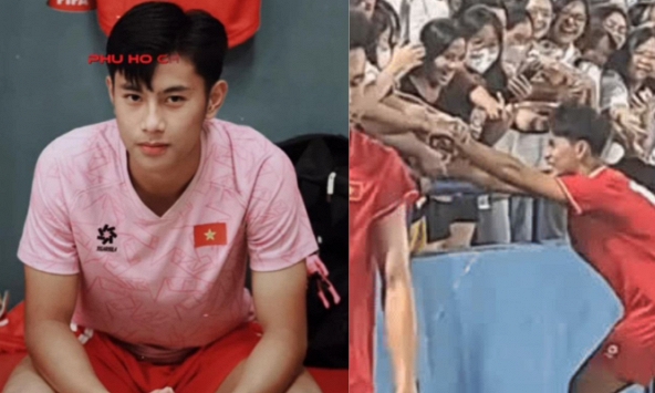  Dàn fan nữ sốc visual Trần Gia Bảo U17 Việt Nam, níu tay không cho về: Sao trẻ được ví như Lamine Yamal, vượt Công Phượng, Quang Hải