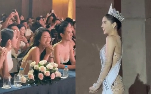 Phản ứng của Kỳ Duyên và dàn hậu Vbiz trước lời chúc của Thiên Ân