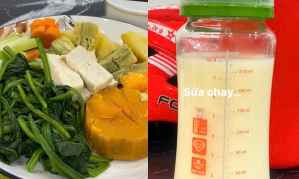 Ngỡ ngàng số lượng và màu sắc của sữa Võ Hạ Trâm khi ăn chay trường, nhiều người lo lắng không đủ chất
