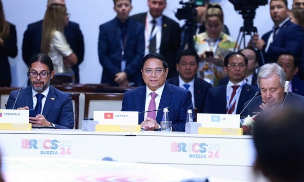 Thủ tướng Phạm Minh Chính: Việt Nam sẵn sàng hợp tác cùng BRICS 'xây dựng một thế giới tốt đẹp hơn'