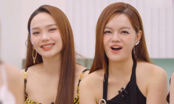 Biểu cảm của Minh Hằng khi nhìn Tóc Tiên được dàn chị đẹp hú hét, rượt đuổi